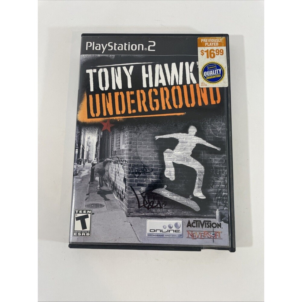 Tony Hawk's Underground PS2 (Sony PlayStation 2) No Manual Tested